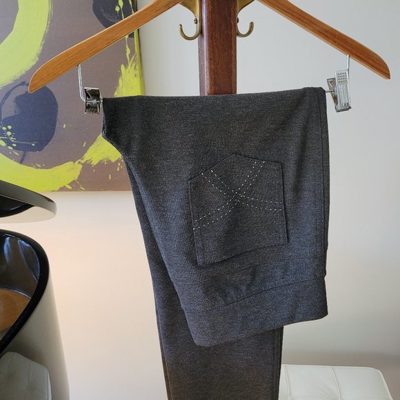 Joseph Ribkoff Grey Elastic Waist Pants US 10 - Picture 3 of 10